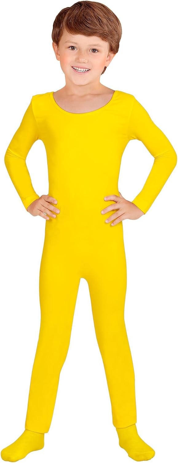 image:imageW WIDMANN MILANO Party Fashion Kinderbody lange rmel und Beine Overall fr Tnzer und TnzerGelb