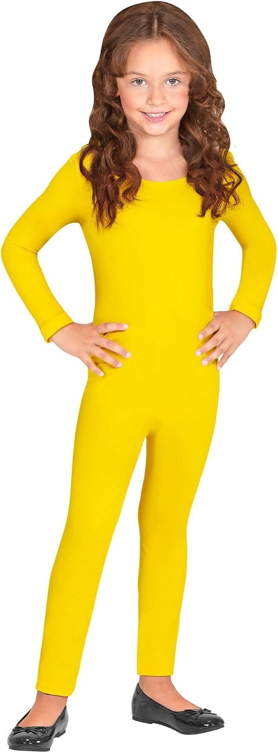 image:imageW WIDMANN MILANO Party Fashion Kinderbody lange rmel und Beine Overall fr Tnzer und TnzerGelb