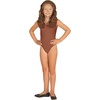W WIDMANN MILANO Party Fashion – Body für Kinder, ärmellos, Overall, für Tänzerinnen und Tänzer, Karneval(Hautfarben)