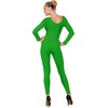 W WIDMANN MILANO Party Fashion – Damen Body mit langen Ärmeln(Grün)