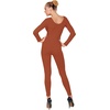 W WIDMANN MILANO Party Fashion – Damen Body mit langen Ärmeln(Hautfarben)