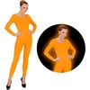 W WIDMANN MILANO Party Fashion – Damen Body mit langen Ärmeln(Neonorange)