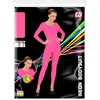 W WIDMANN MILANO Party Fashion – Damen Body mit langen Ärmeln(Neonpink)