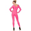 W WIDMANN MILANO Party Fashion – Damen Body mit langen Ärmeln(Rosa)