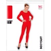 W WIDMANN MILANO Party Fashion – Damen Body mit langen Ärmeln(Rot)