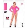 W WIDMANN MILANO Party Fashion – Kurzer Damen Body mit langen Ärmeln, Einteiler für Verkleidungen, Tanzperformances, Karneval(Dunkles Rosa)