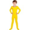 W WIDMANN MILANO Party Fashion Kinderbody, lange Ärmel und Beine, Overall für Tänzer und Tänzer(Gelb)