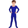Widmann – Kinderkostüm Body, lange Ärmel und Beine, elastisches Material, Overall, Karneval, Mottoparty(Blau)