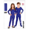 Widmann – Kinderkostüm Body, lange Ärmel und Beine, elastisches Material, Overall, Karneval, Mottoparty(Blau)
