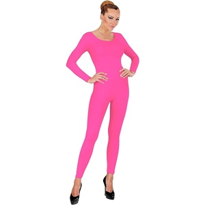 W WIDMANN MILANO Party Fashion – Damen Body mit langen Ärmeln(Neonpink)
