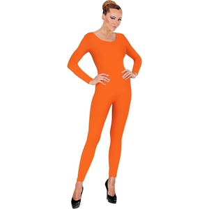 W WIDMANN MILANO Party Fashion – Damen Body mit langen Ärmeln(Orange)